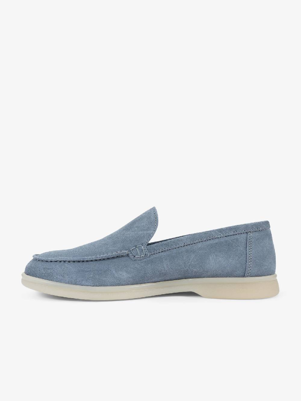 LORIS LORENZO Scarpe basse LORI27 uomo camoscio azzurro Offerte giornaliere