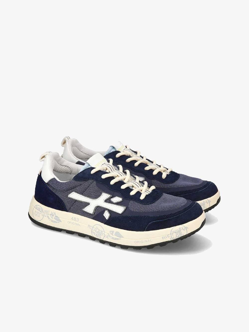 PREMIATA Sneakers NOUS uomo pelle nero Ultimo giorno