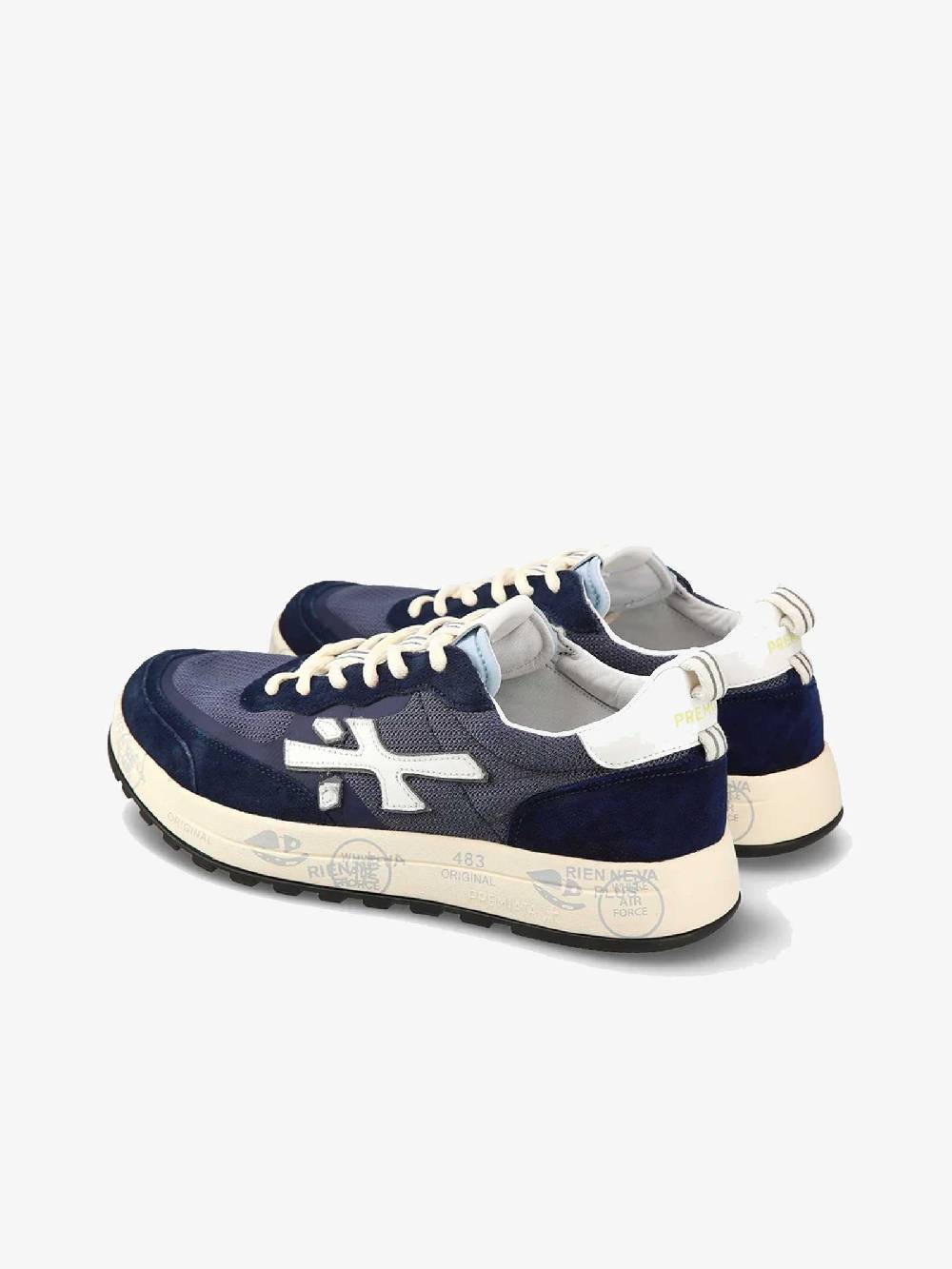 PREMIATA Sneakers NOUS uomo pelle nero Ultimo giorno