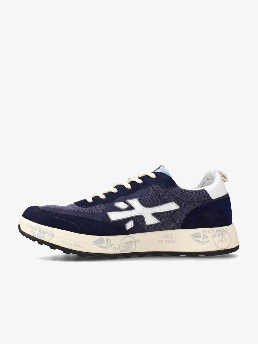 PREMIATA Sneakers NOUS uomo pelle nero Ultimo giorno