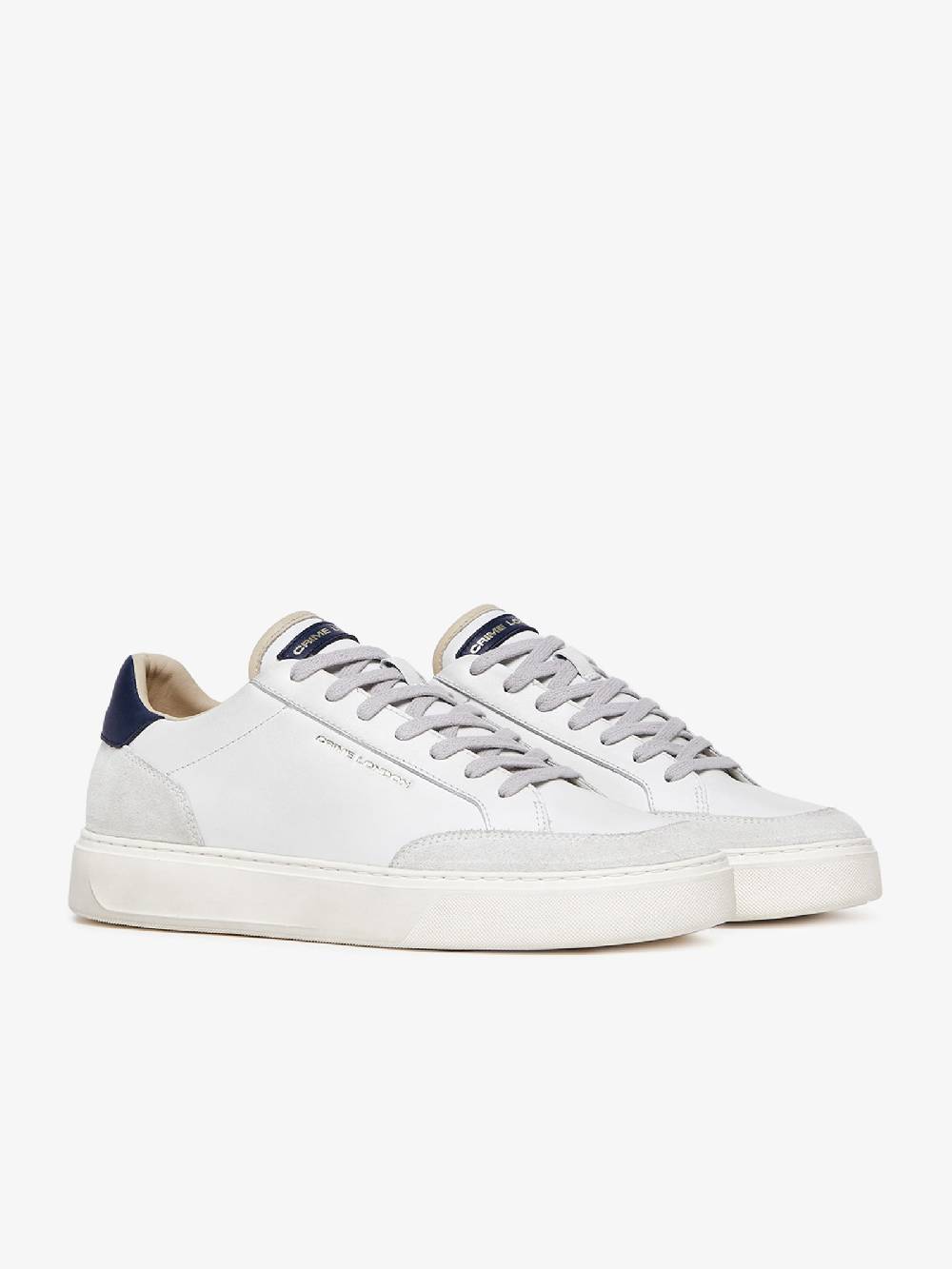 CRIME LONDON Sneakers ECLIPSE 17673PP6 uomo pelle bianco Promozione temporanea