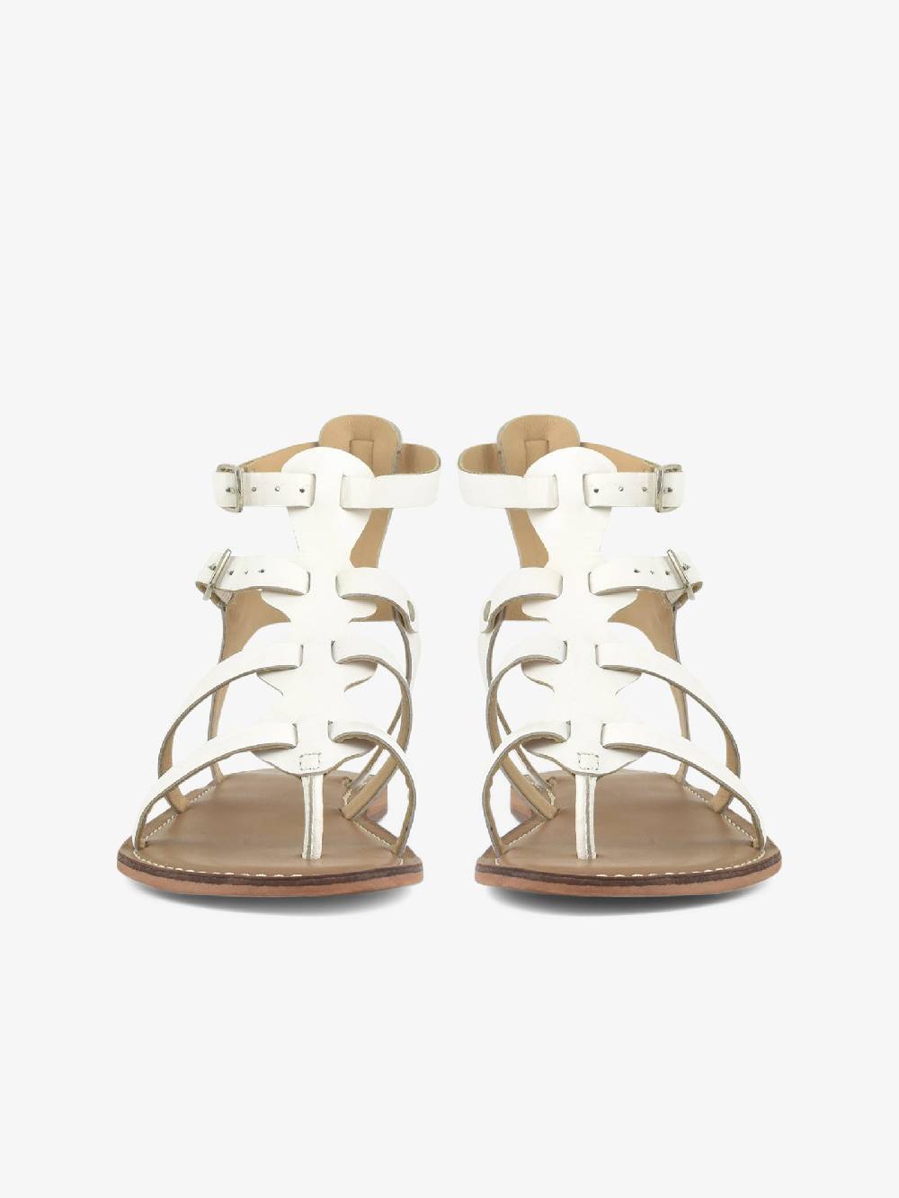 CB FUSION Sandali bassi gladiatore CBF.R221009 donna pelle bianco Vendita
