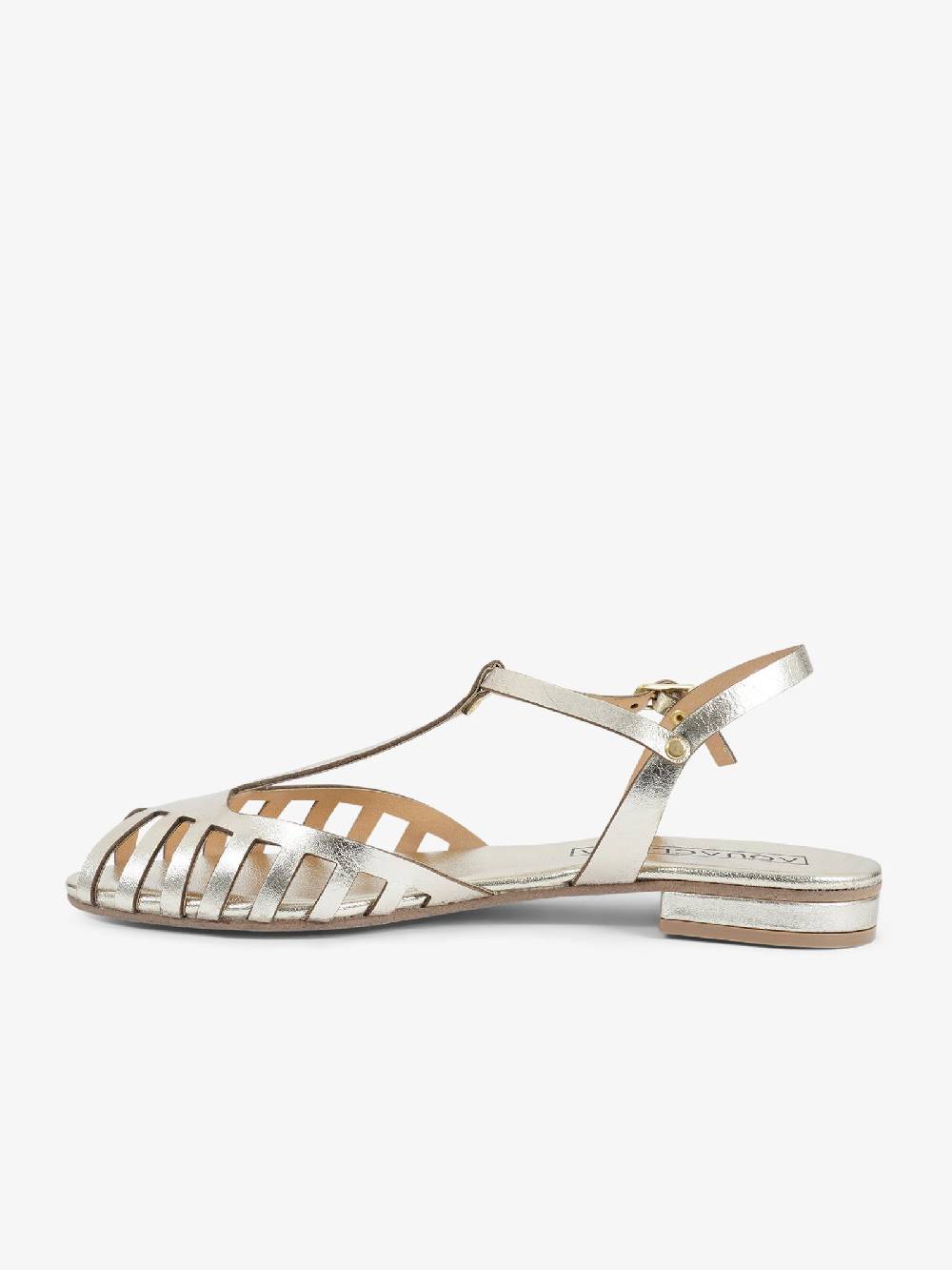 AQUACLARA Sandali bassi STROMBOLI-20 donna pelle oro Qualità Garantita