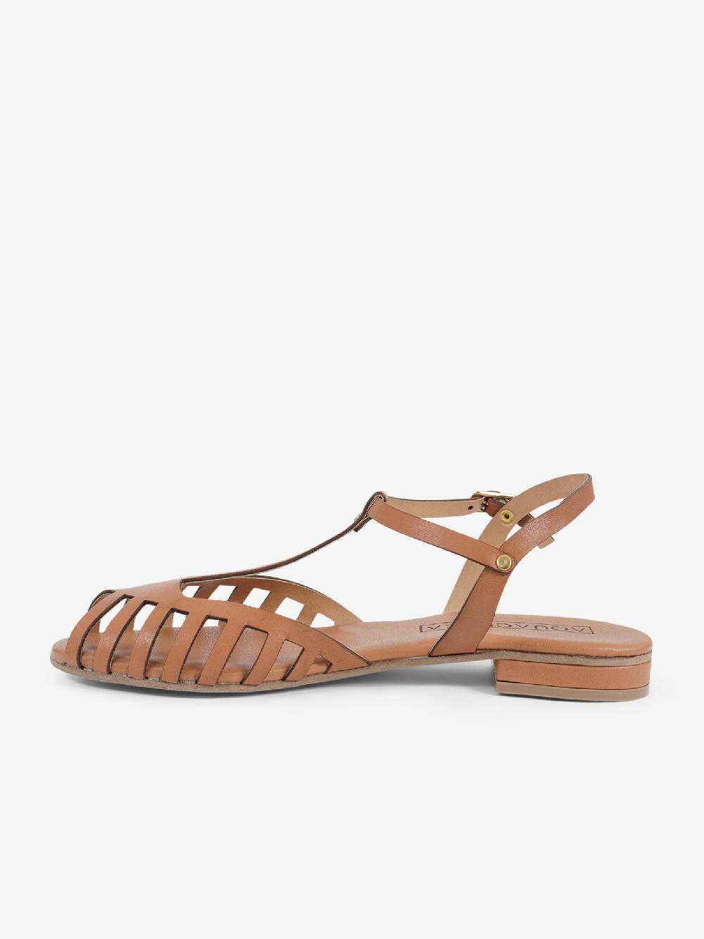 AQUACLARA Sandali bassi STROMBOLI-20 donna pelle marrone Negozi Online