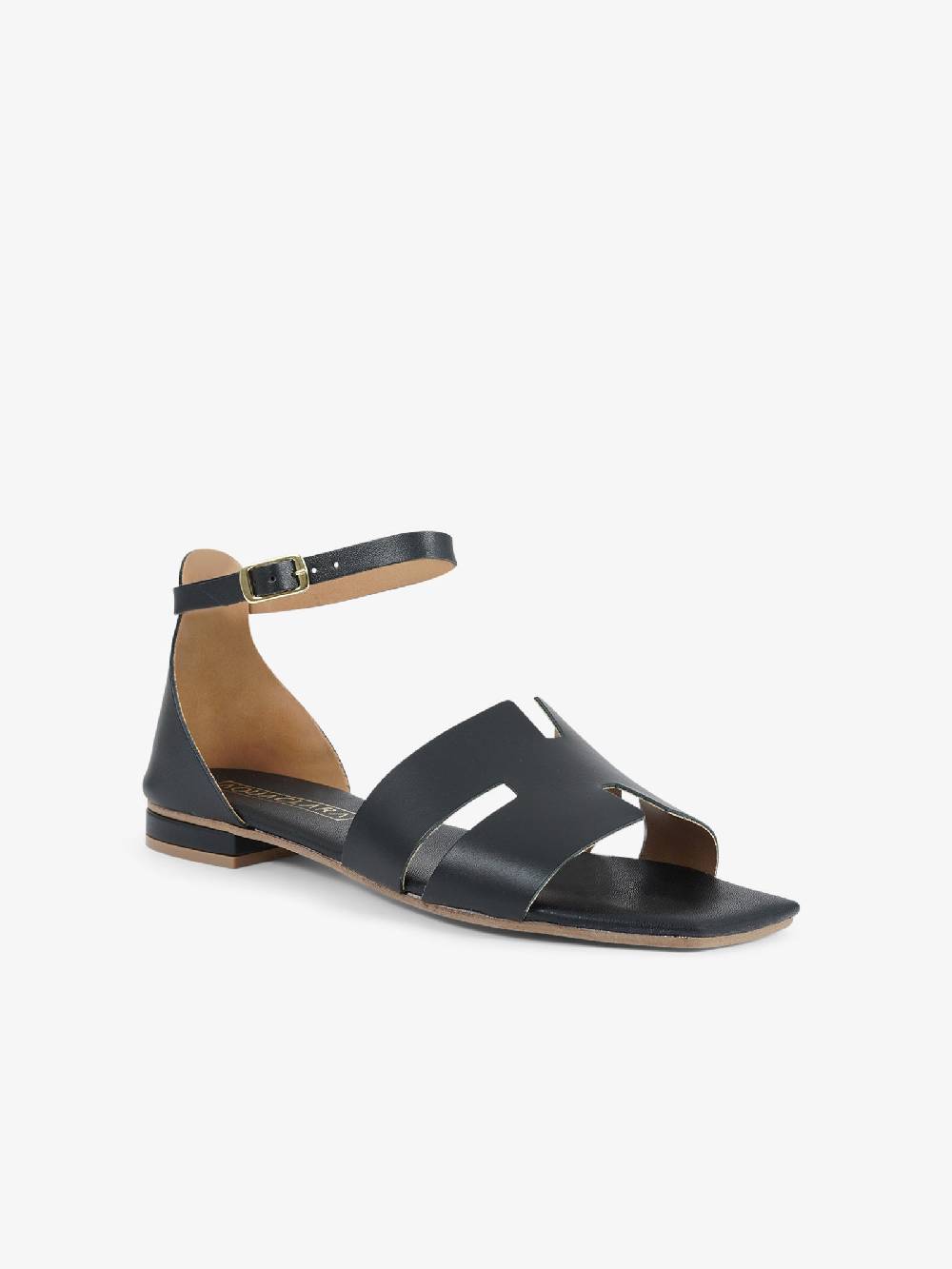 AQUACLARA Sandali bassi MILOS-20 donna pelle nero Consegna Veloce