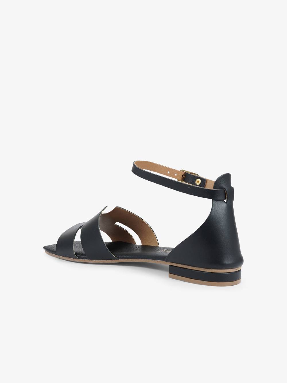 AQUACLARA Sandali bassi MILOS-20 donna pelle nero Consegna Veloce