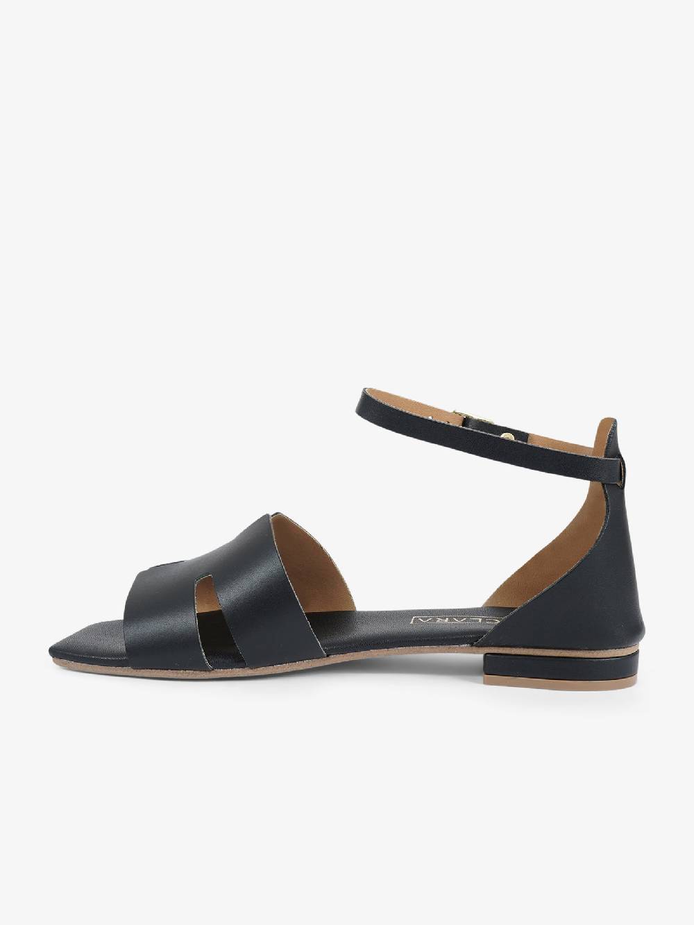 AQUACLARA Sandali bassi MILOS-20 donna pelle nero Consegna Veloce