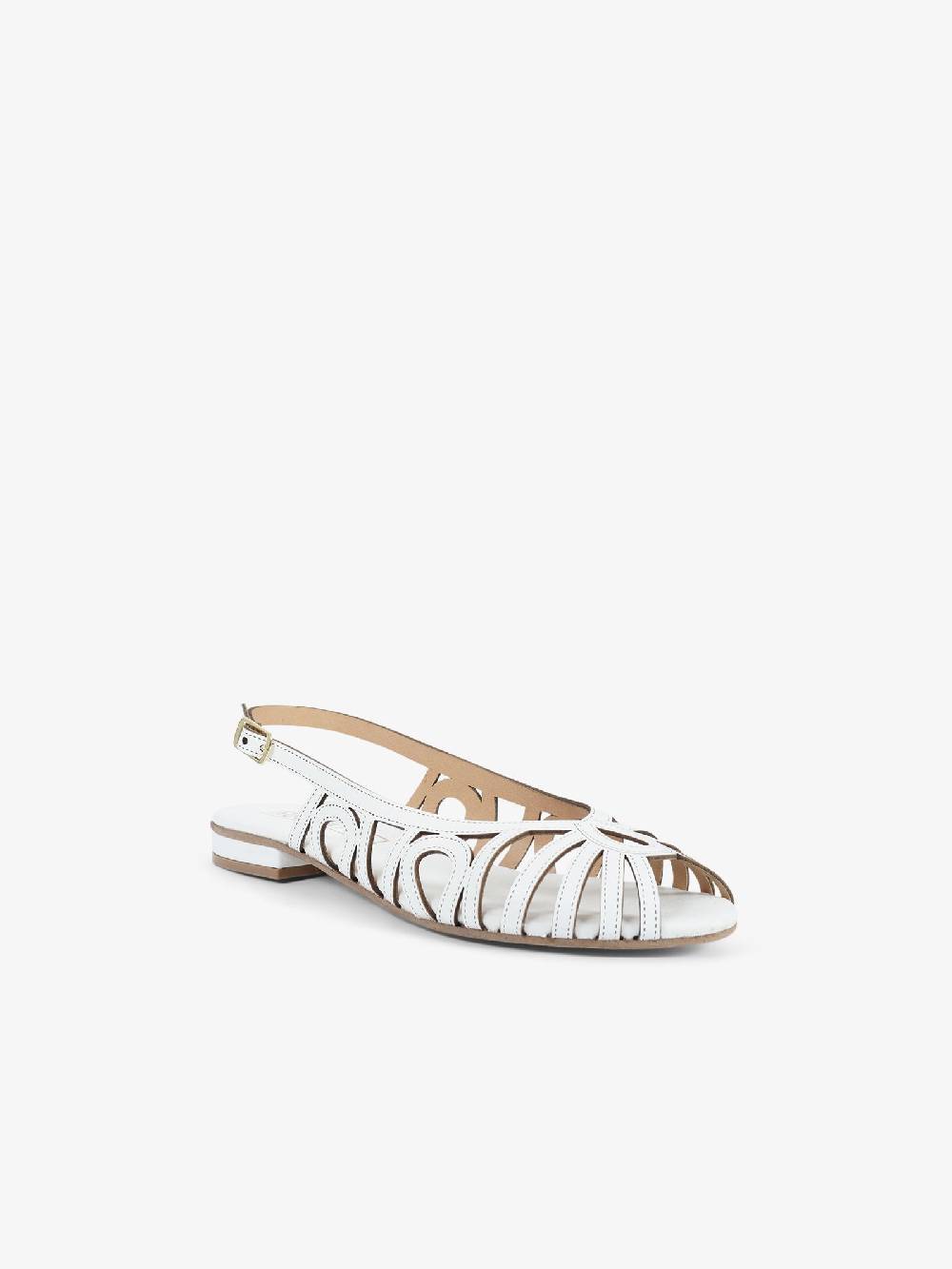 AQUACLARA Sandali bassi CAPRAIA-20 donna pelle bianco Presa