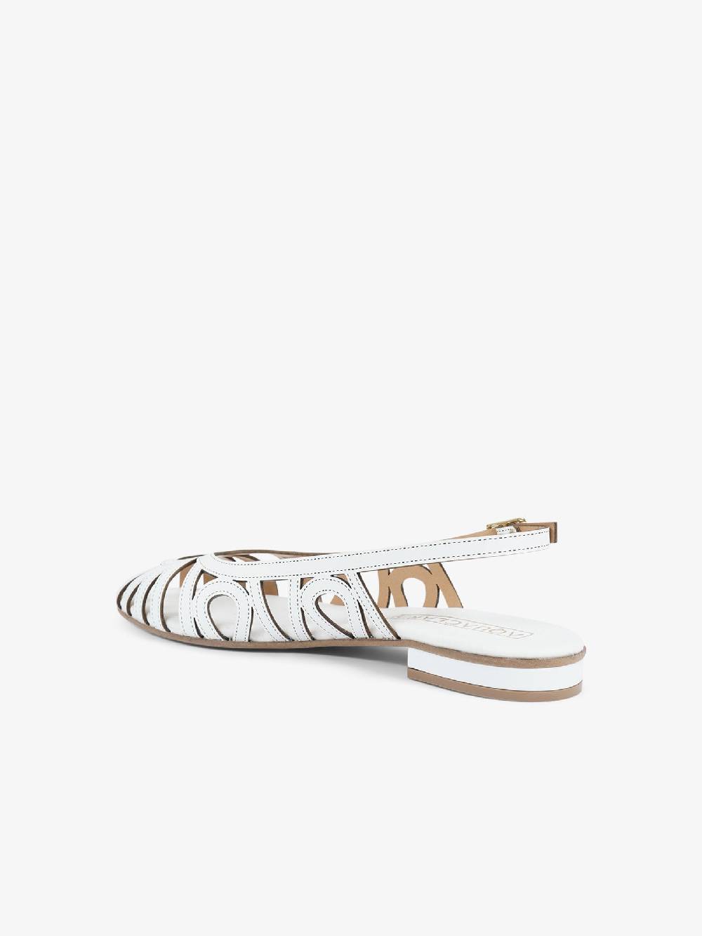 AQUACLARA Sandali bassi CAPRAIA-20 donna pelle bianco Presa