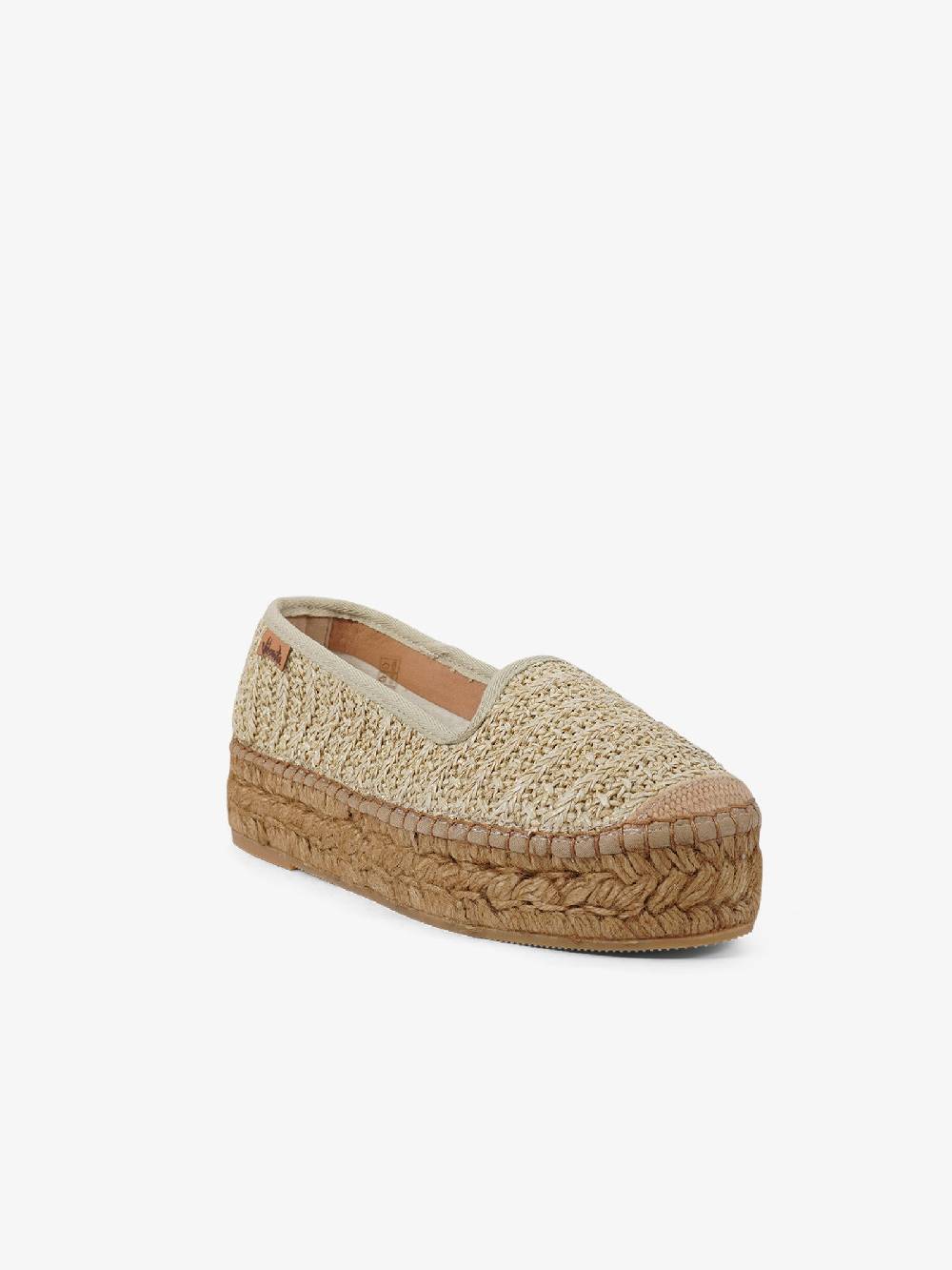 VIDORRETA Espadrillas rafia 74500RMMDT donna rafia beige Saldi Di Fabbrica