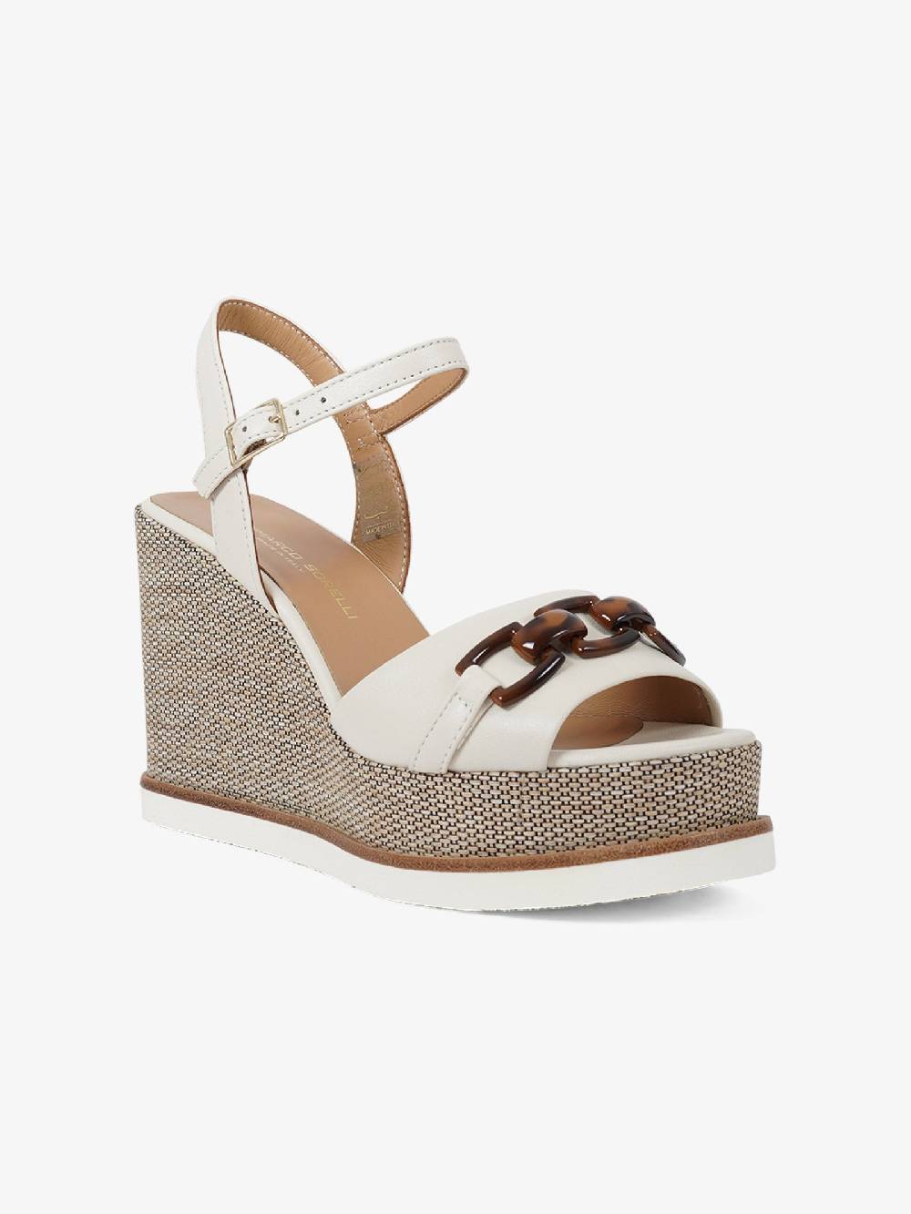 SORELLI Sandali con zeppa Vale 2165/VALE/XLG donna pelle panna Negozio