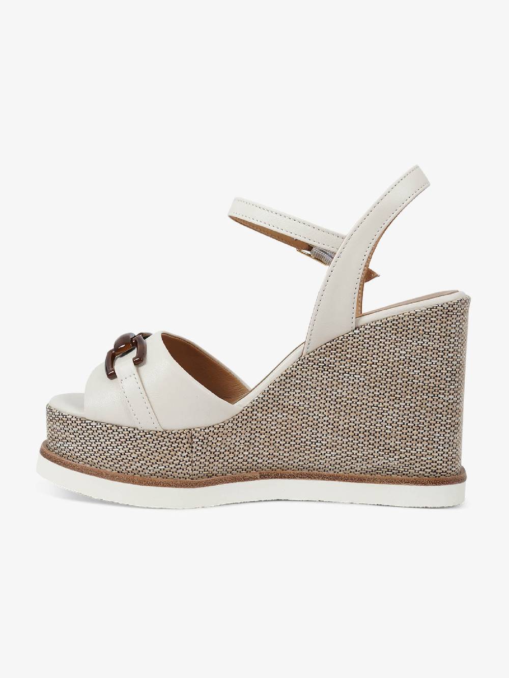 SORELLI Sandali con zeppa Vale 2165/VALE/XLG donna pelle panna Negozio