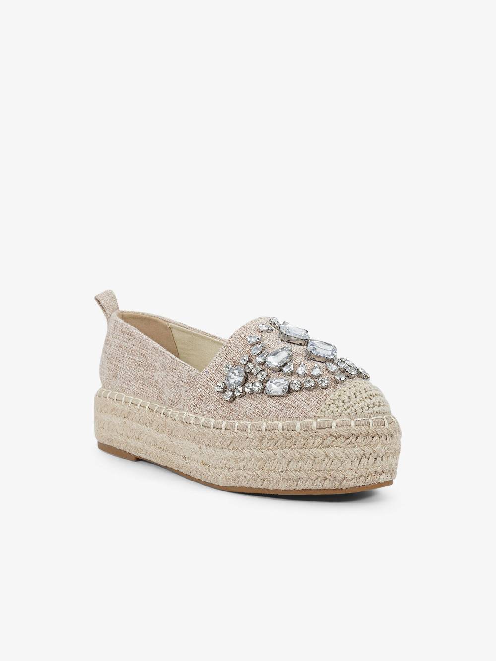 EXE' Espadrillas J2026A-L2 donna canvas beige Smaltimento dello stoccaggio