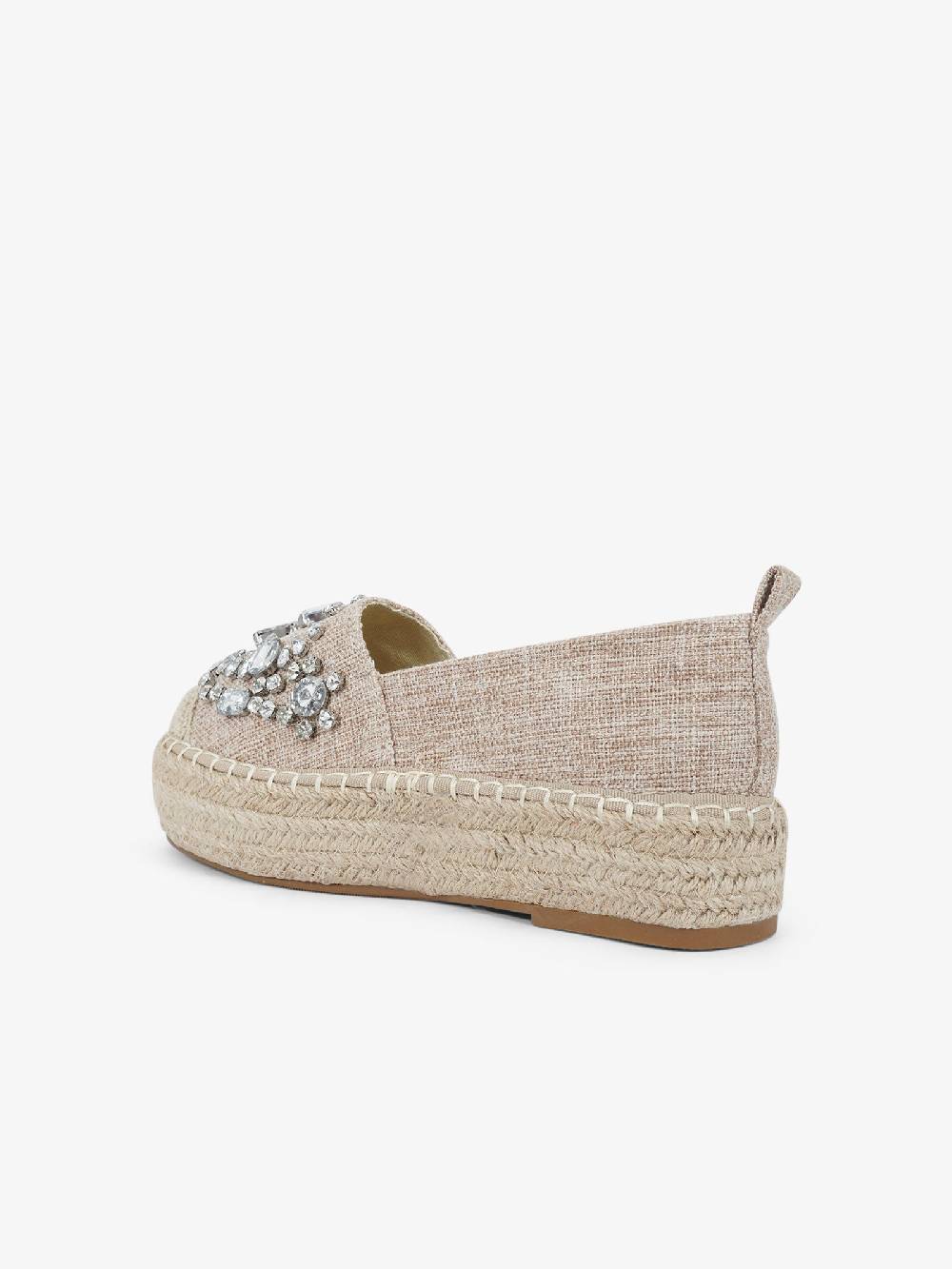 EXE' Espadrillas J2026A-L2 donna canvas beige Smaltimento dello stoccaggio
