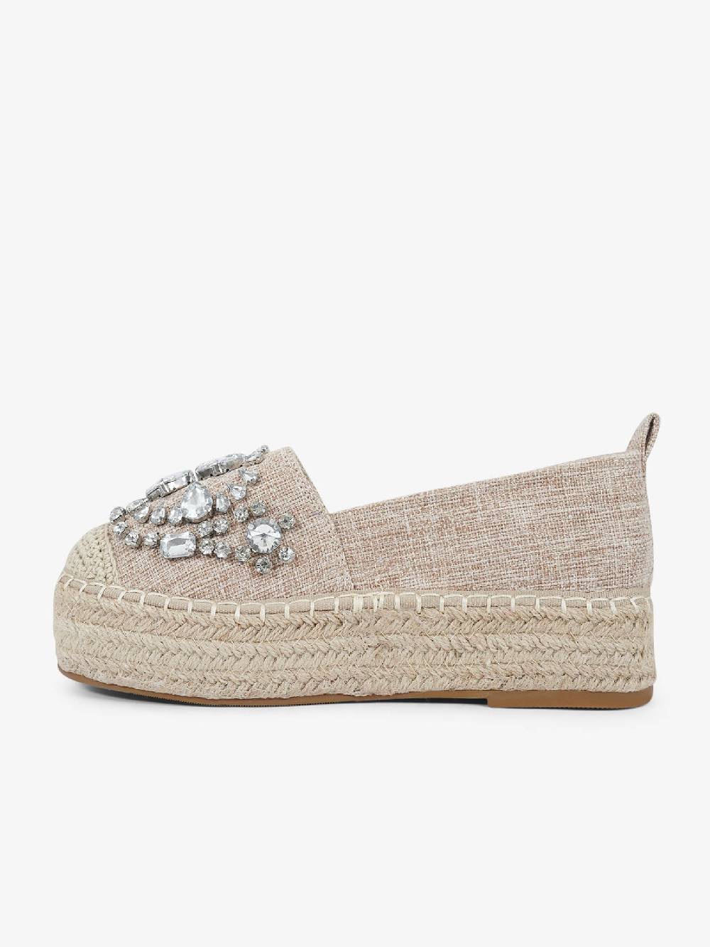 EXE' Espadrillas J2026A-L2 donna canvas beige Smaltimento dello stoccaggio