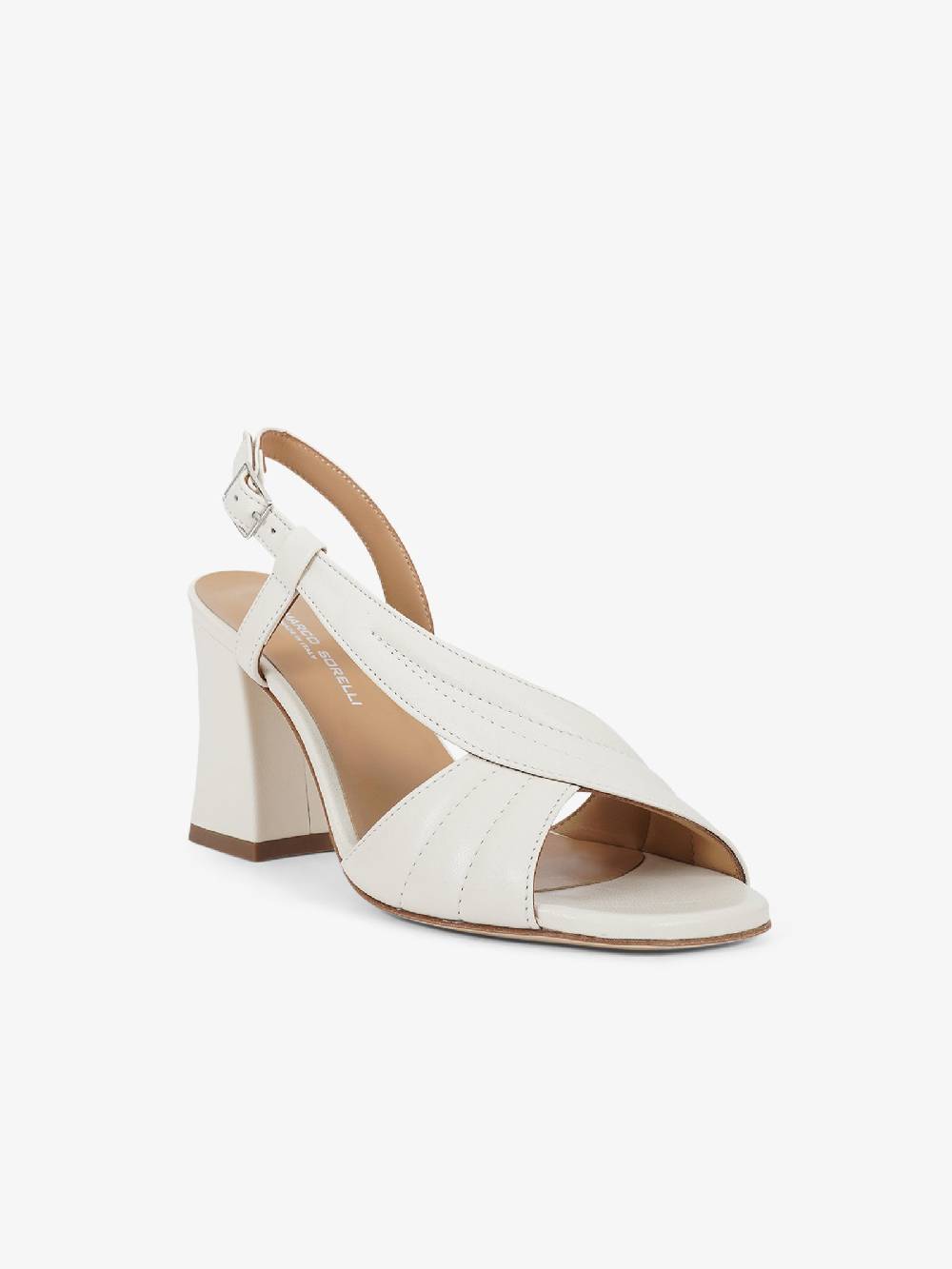 SORELLI Sandali con tacco 2169/ALBA donna pelle panna Online Outlet