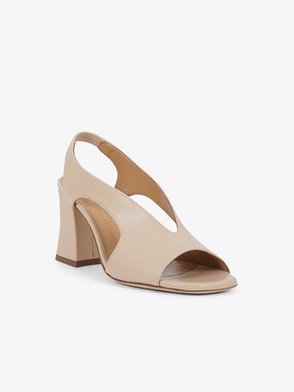 SORELLI Sandali con tacco 2164/ALBA donna pelle beige Offerta temporanea