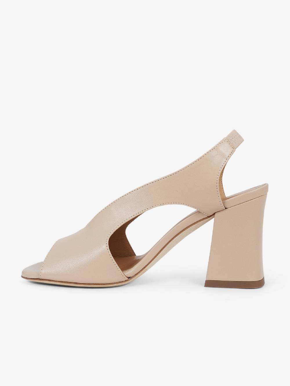 SORELLI Sandali con tacco 2164/ALBA donna pelle beige Offerta temporanea