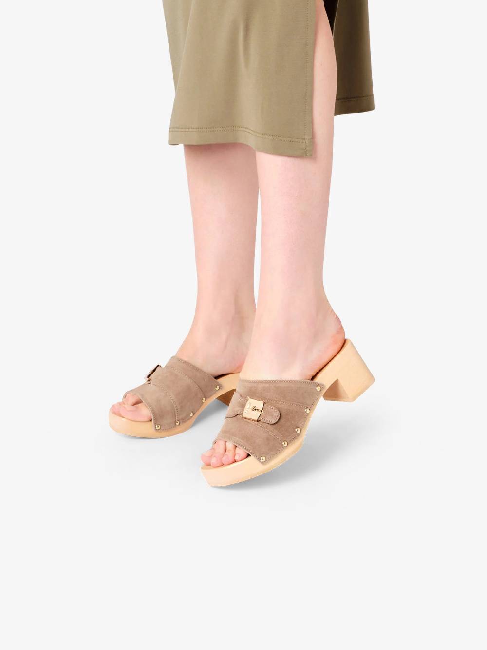SCHOLL Sandali con plateau Pescura Sarah SL.F299811002 donna camoscio beige Lightning offer