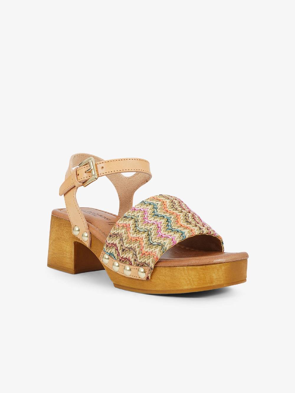 SANDRO ROSI Sandali con plateau Caraibi 8926 donna rafia multicolor Grandi sconti
