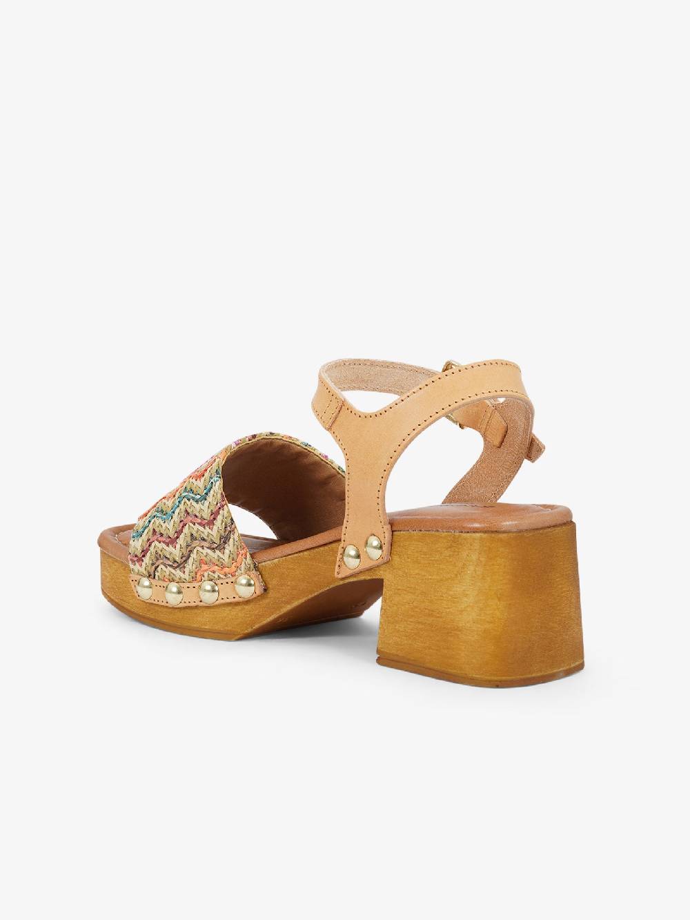 SANDRO ROSI Sandali con plateau Caraibi 8926 donna rafia multicolor Grandi sconti