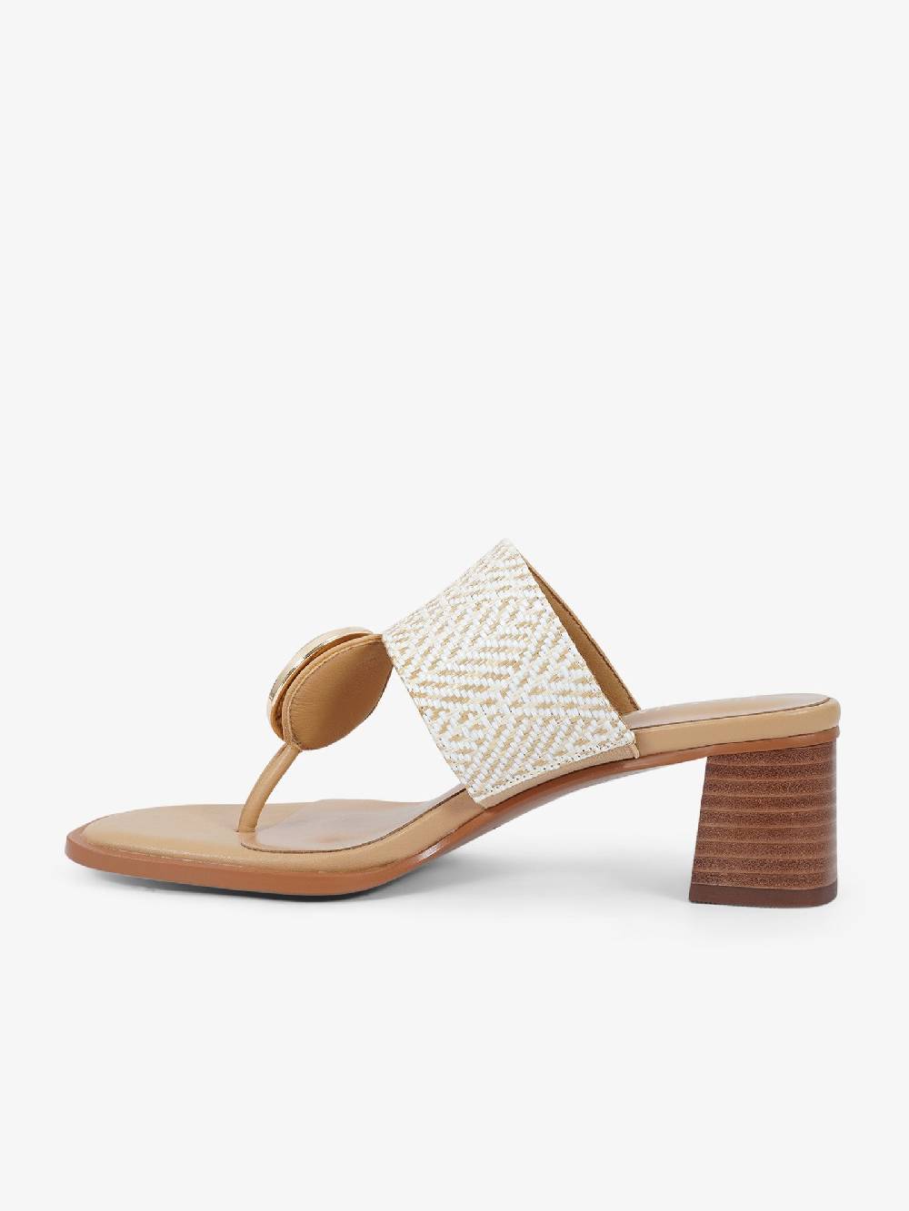NOA HARMON Sandali con tacco Petra 9227 donna rafia bianco Nuovi prodotti