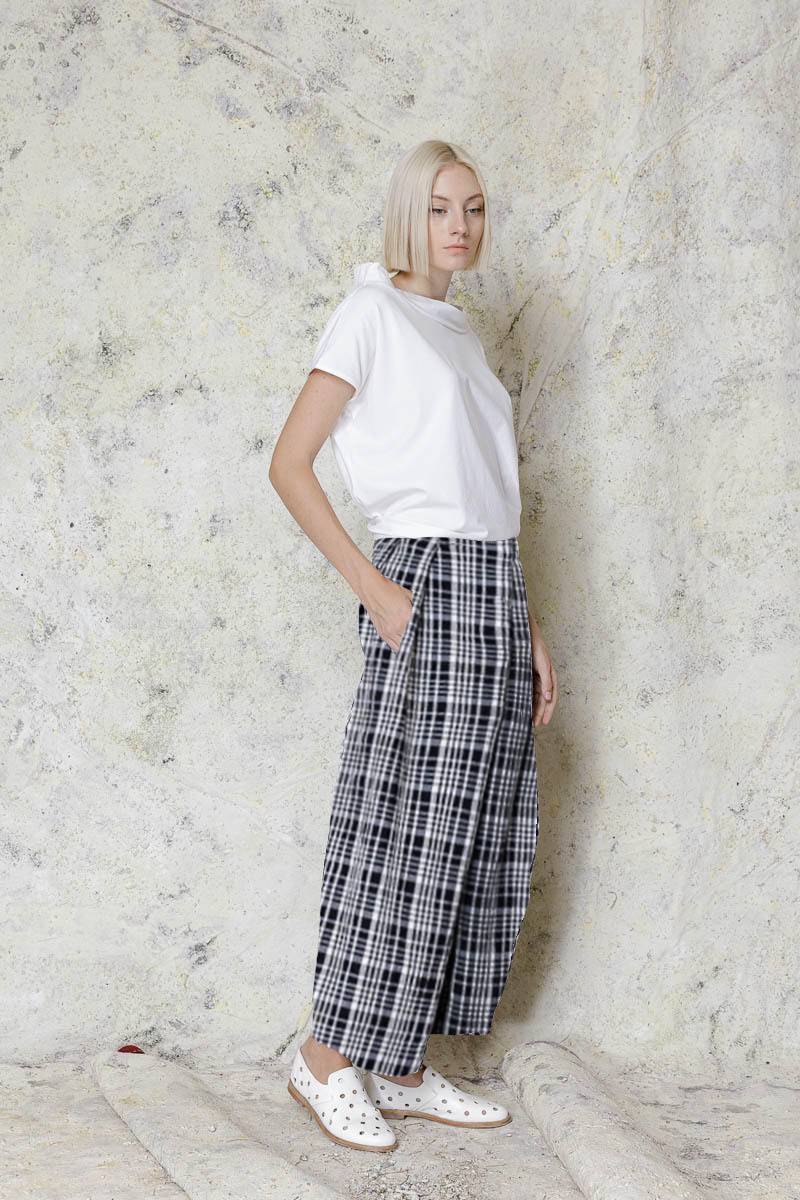 Opificio Neirami PANTALONE CON ELASTICO IN VITA E RIPRESA In Saldo