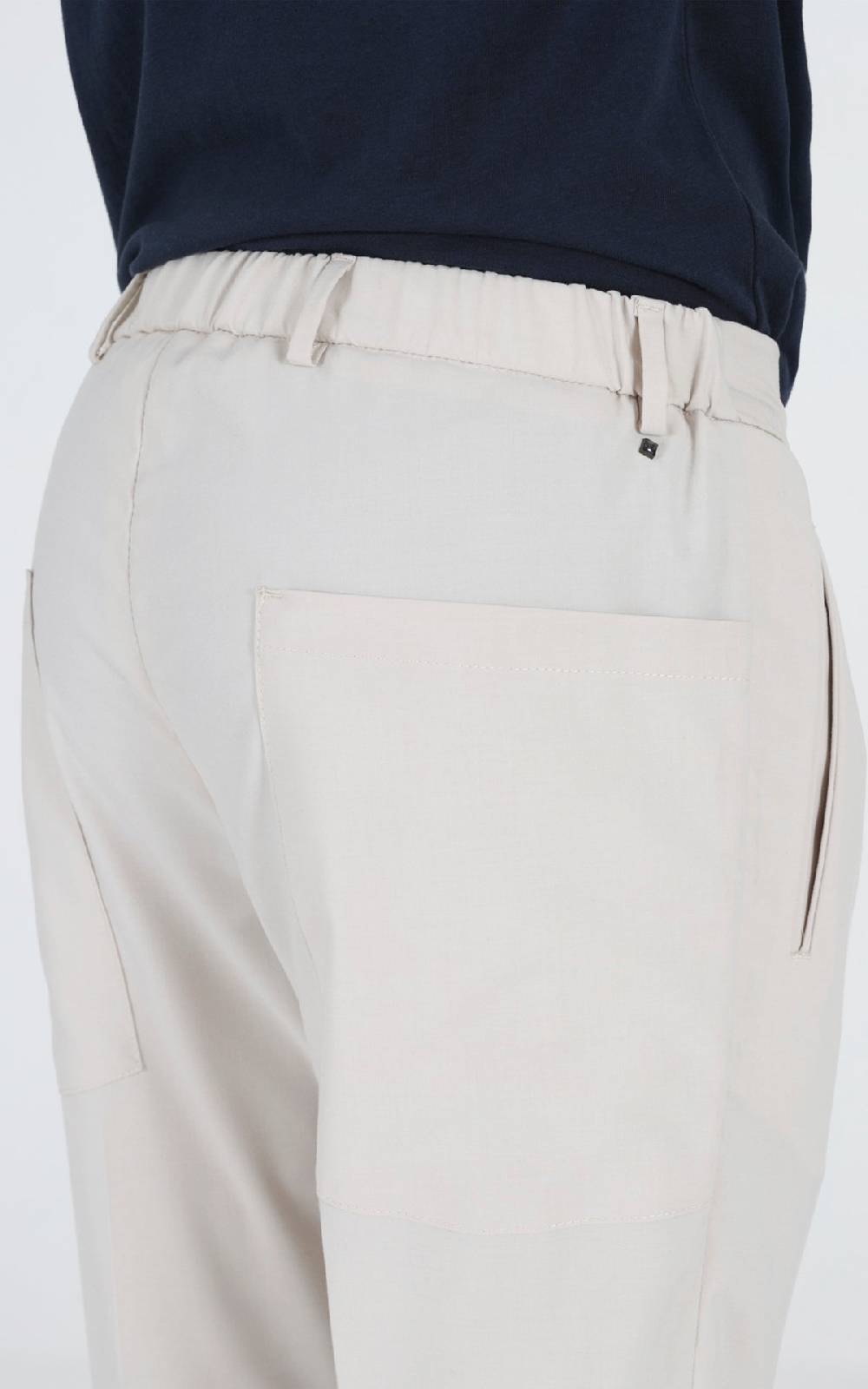 Outfit Italy Pantalaccio in fresco lana con tasche dietro Saldi Di Fabbrica