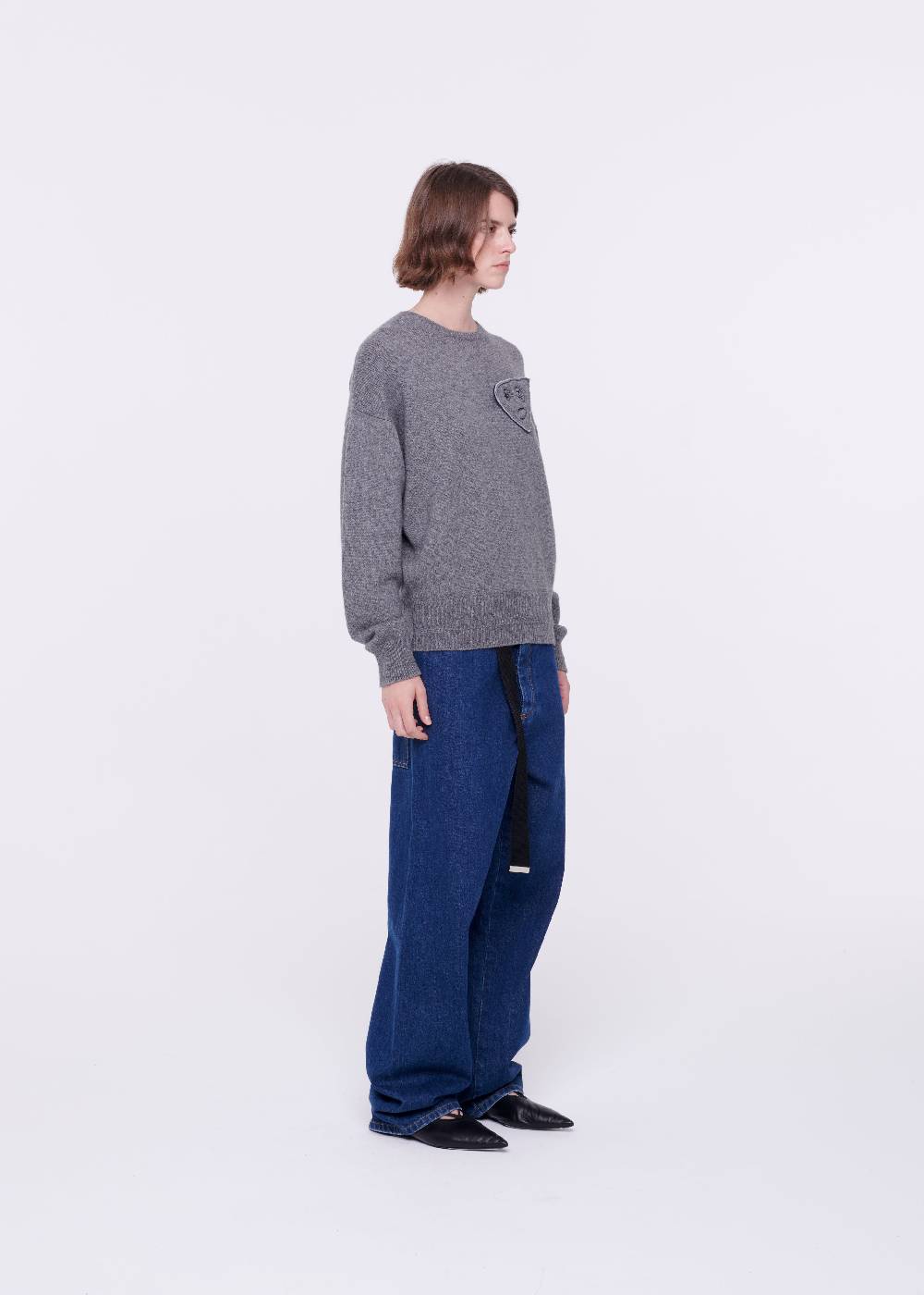 Plan C MAGLIONE GRIGIO IN LANA MERINO Flash Sale