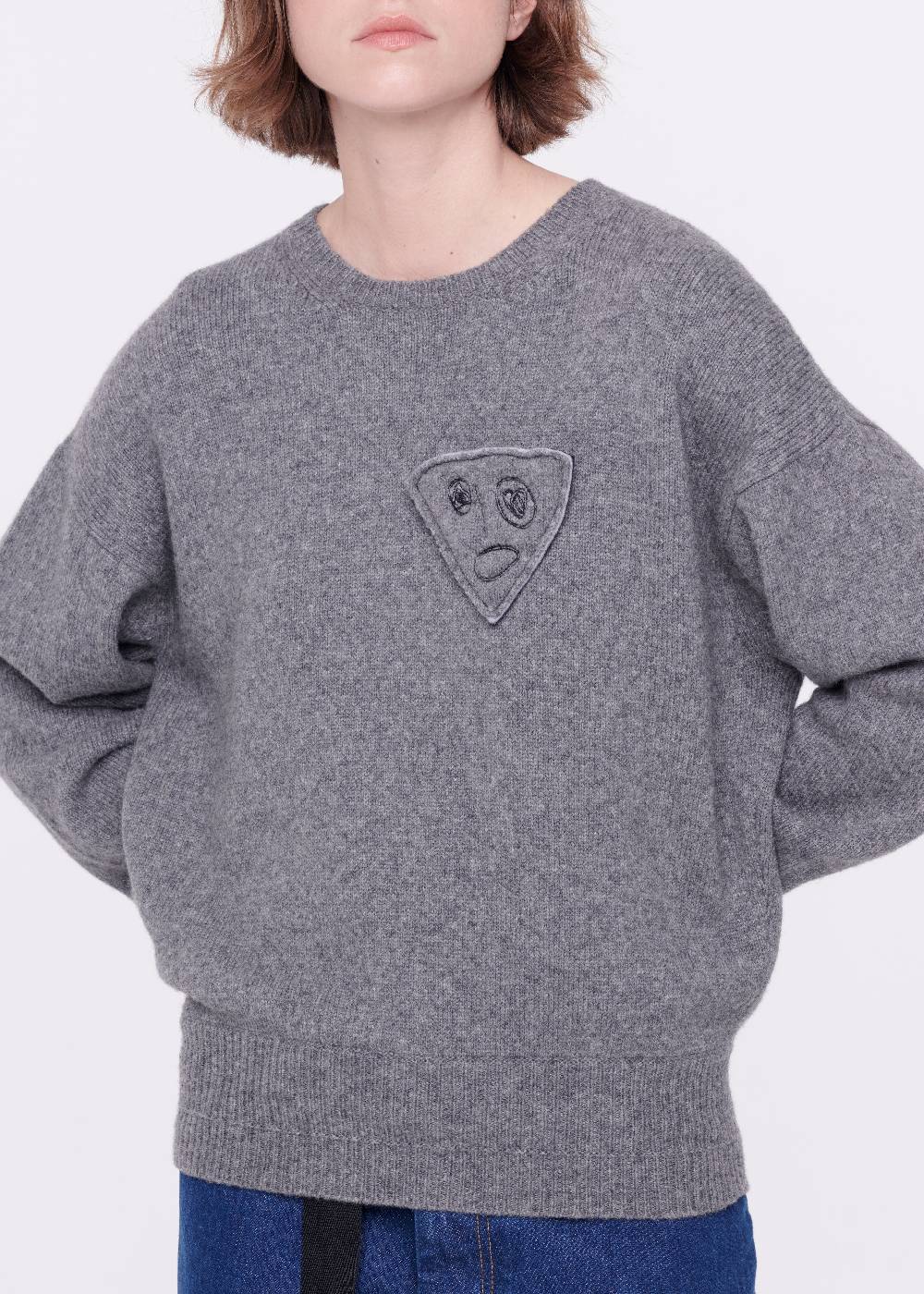 Plan C MAGLIONE GRIGIO IN LANA MERINO Flash Sale