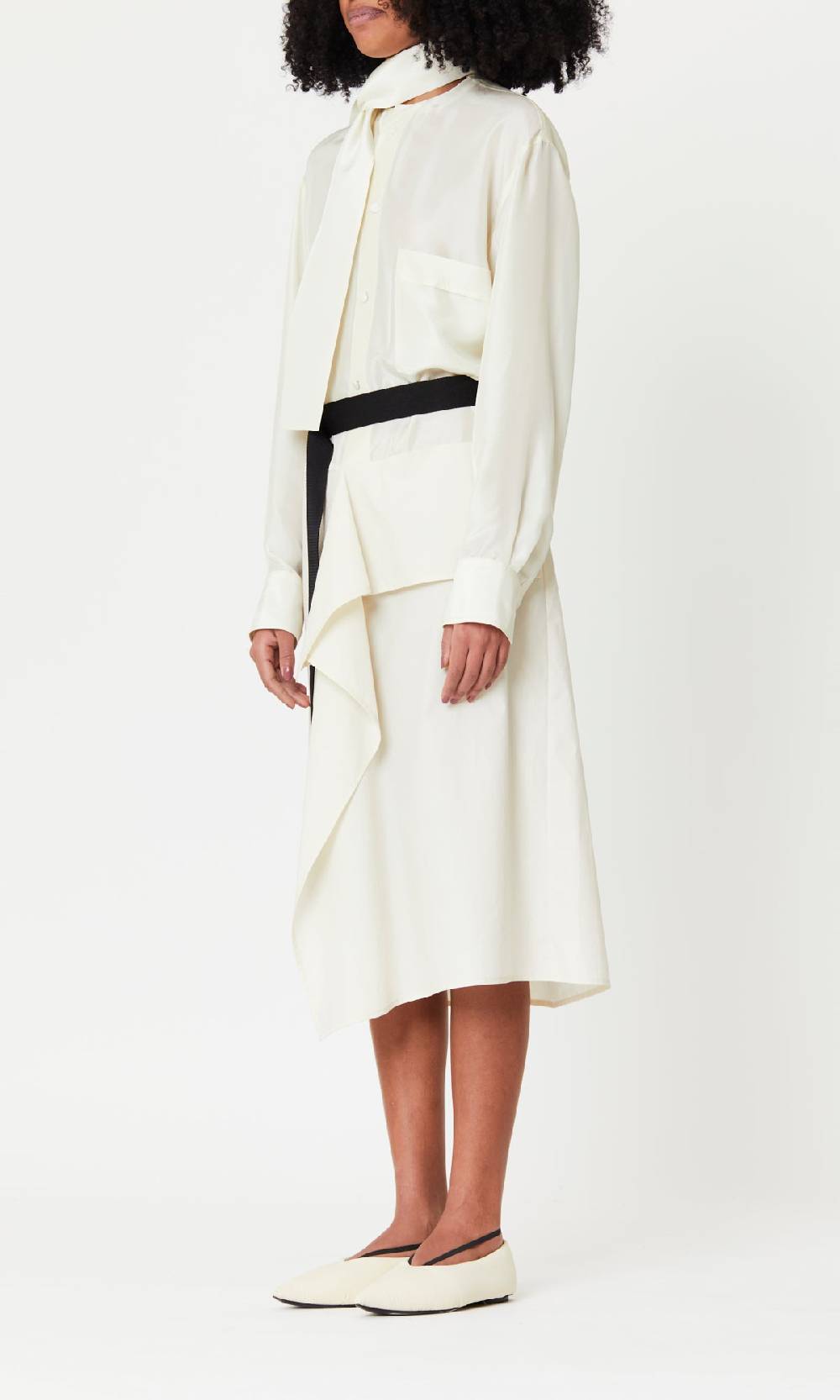 Plan C ABITO MIDI A PANNELLI CON FOULARD Online Outlet