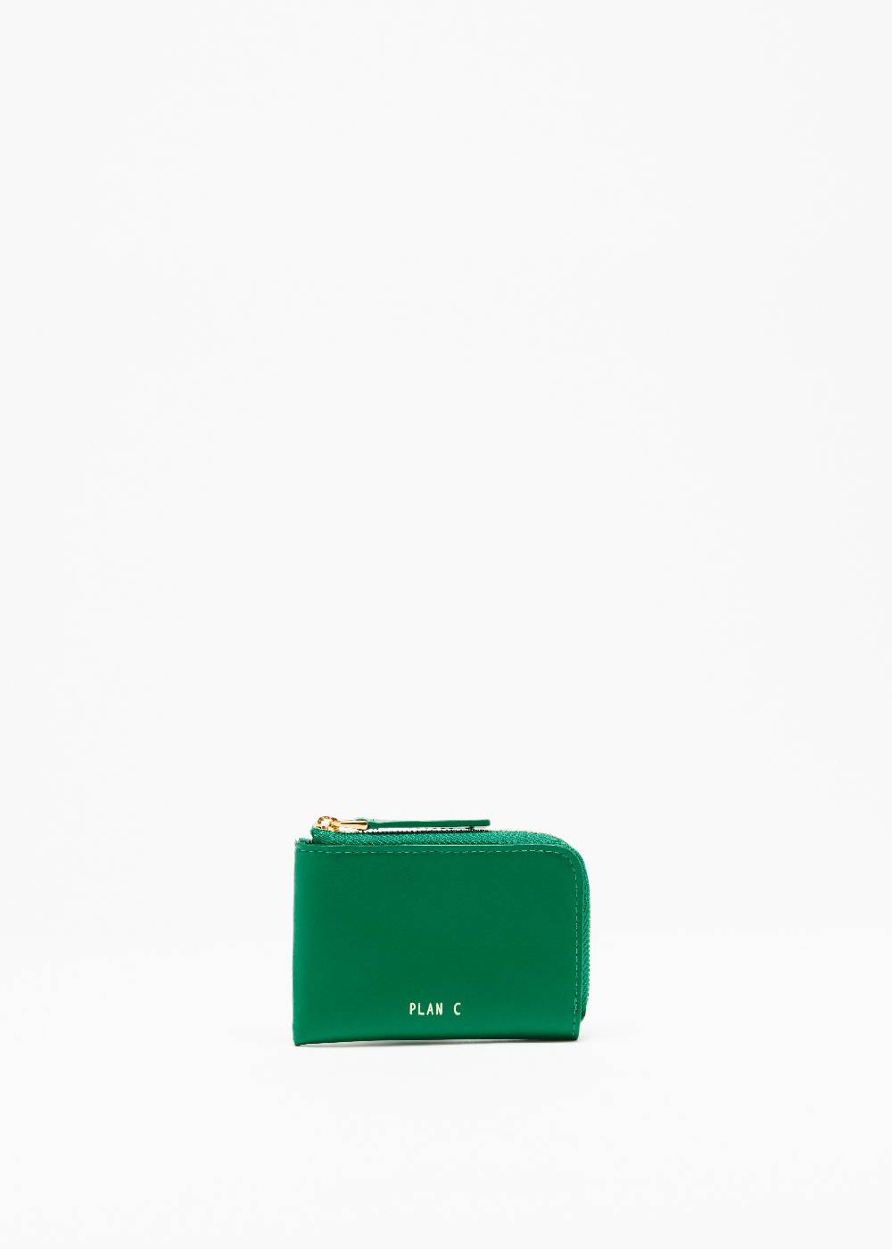 Plan C PORTACARTE VERDE SMERALDO IN PELLE Offerte giornaliere