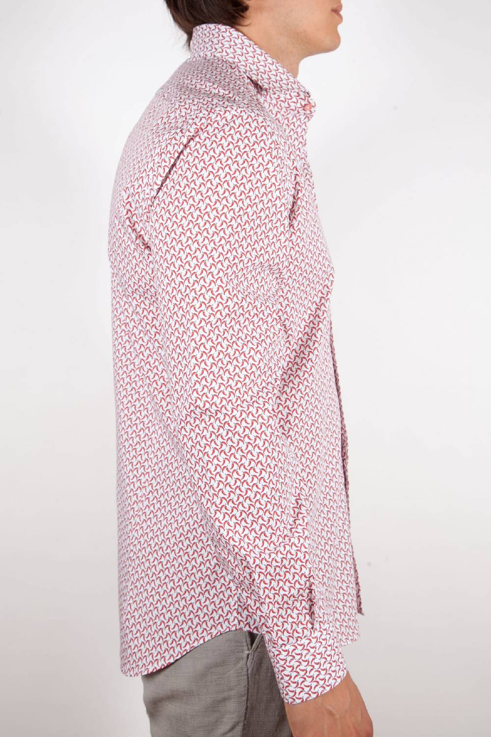 Poggianti Camicia Fantasia Collo francese 317-02 Super sconto