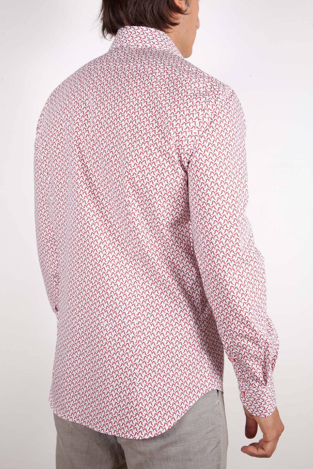 Poggianti Camicia Fantasia Collo francese 317-02 Super sconto