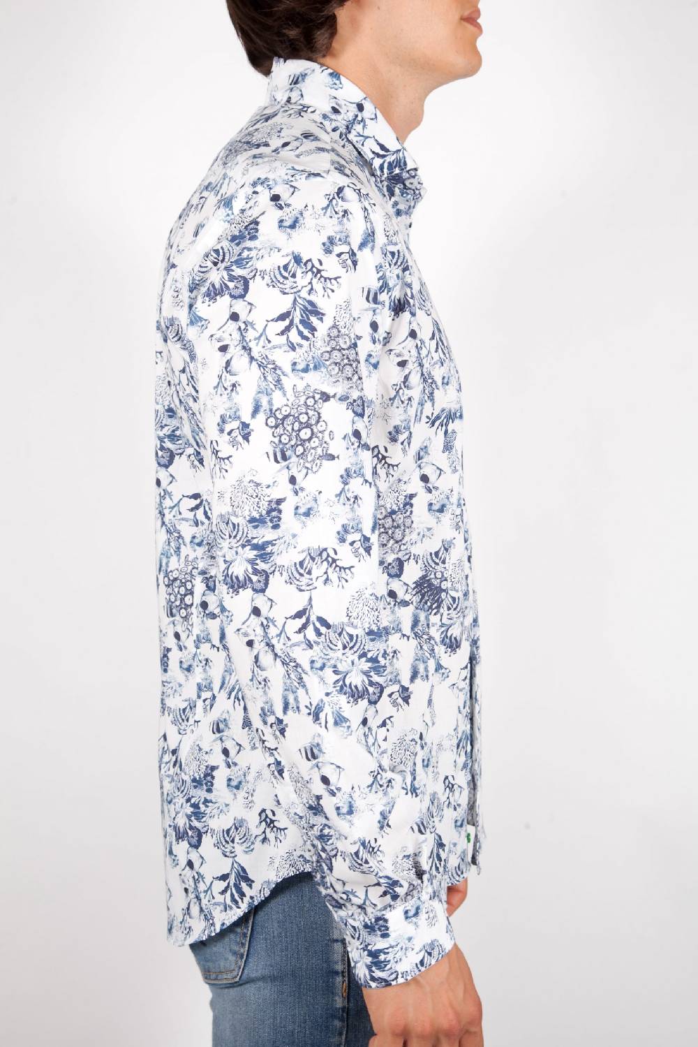 Poggianti Camicia Fantasia Collo Francese 347-01 Duty-free