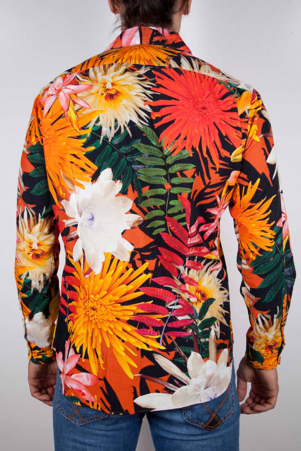 Poggianti Camicia Fantasia Collo Francese Pezzi Unici
