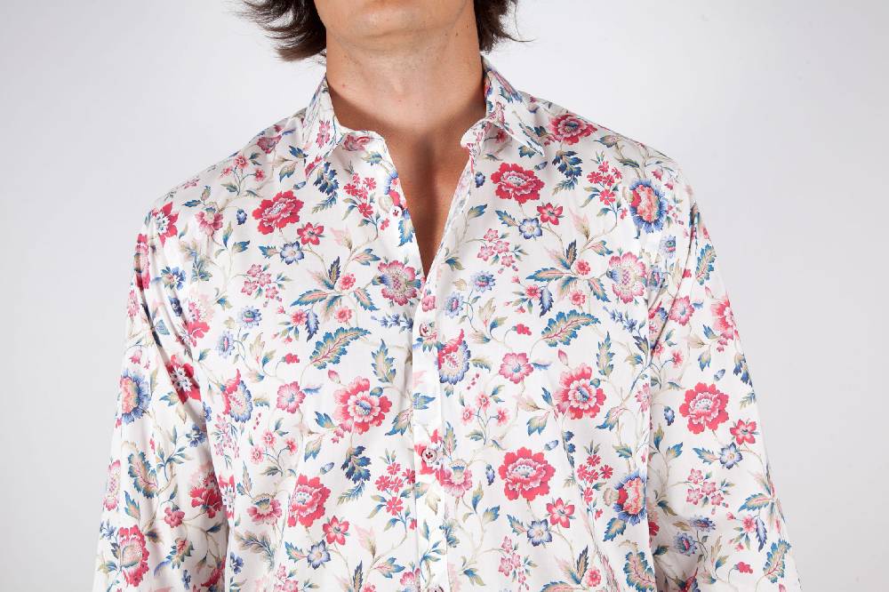 Poggianti Camicia Fantasia Collo Morbido Multicolor Qualità Garantita