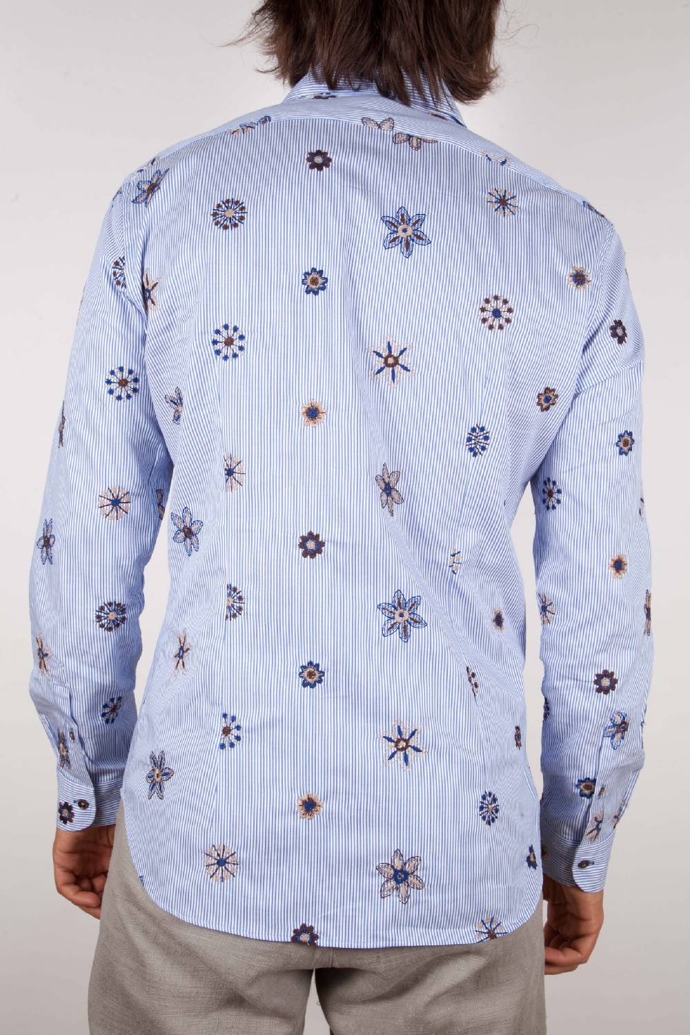 Poggianti Camicia Fantasia Collo Morbido Ricamo Shopping Online