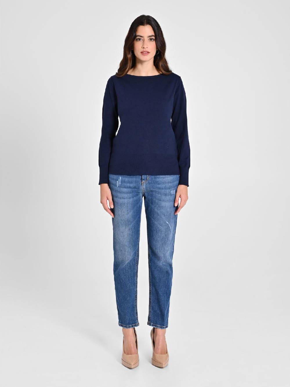 Rinascimento Maglioncino Blu Navy Ecotec® Soddisfazione Garantita