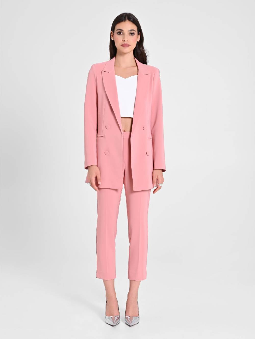 Rinascimento Giacca Doppiopetto Rosa Sconto
