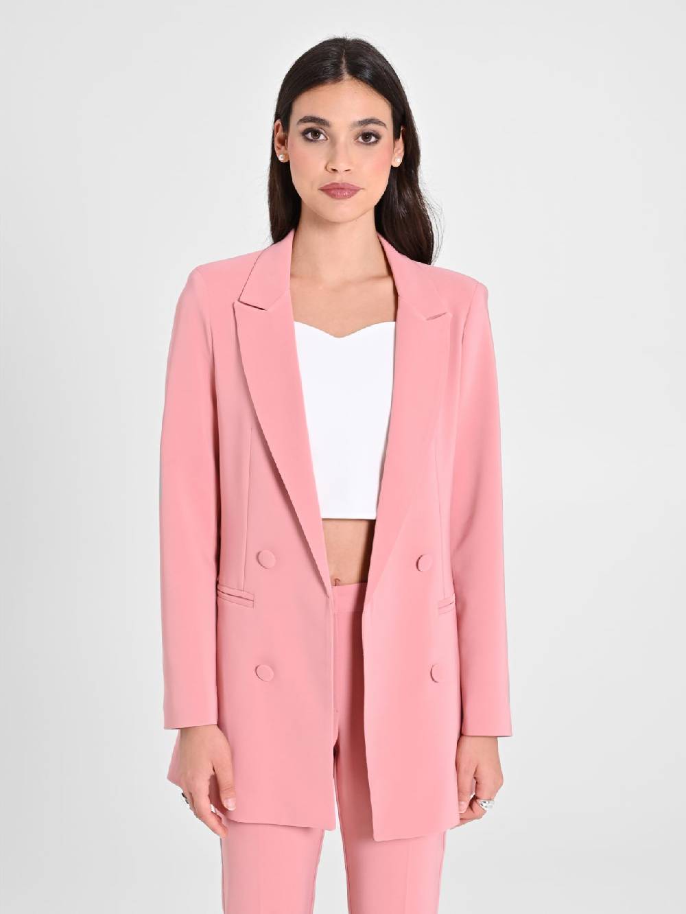 Rinascimento Giacca Doppiopetto Rosa Sconto
