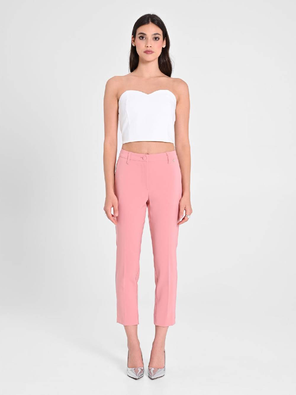 Rinascimento Pantaloni Skinny Rosa Offerta