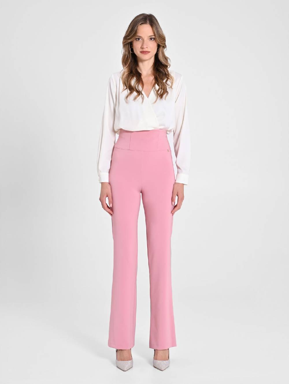 Rinascimento Pantaloni Flared Rosa Antico Online