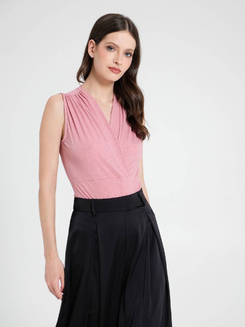 Rinascimento Top Body Microglitter Rosa Outlet