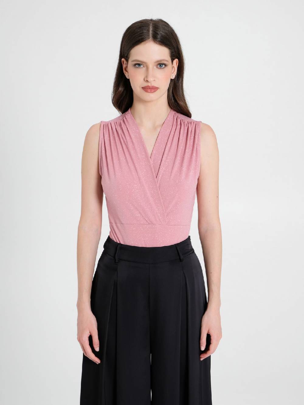 Rinascimento Top Body Microglitter Rosa Outlet