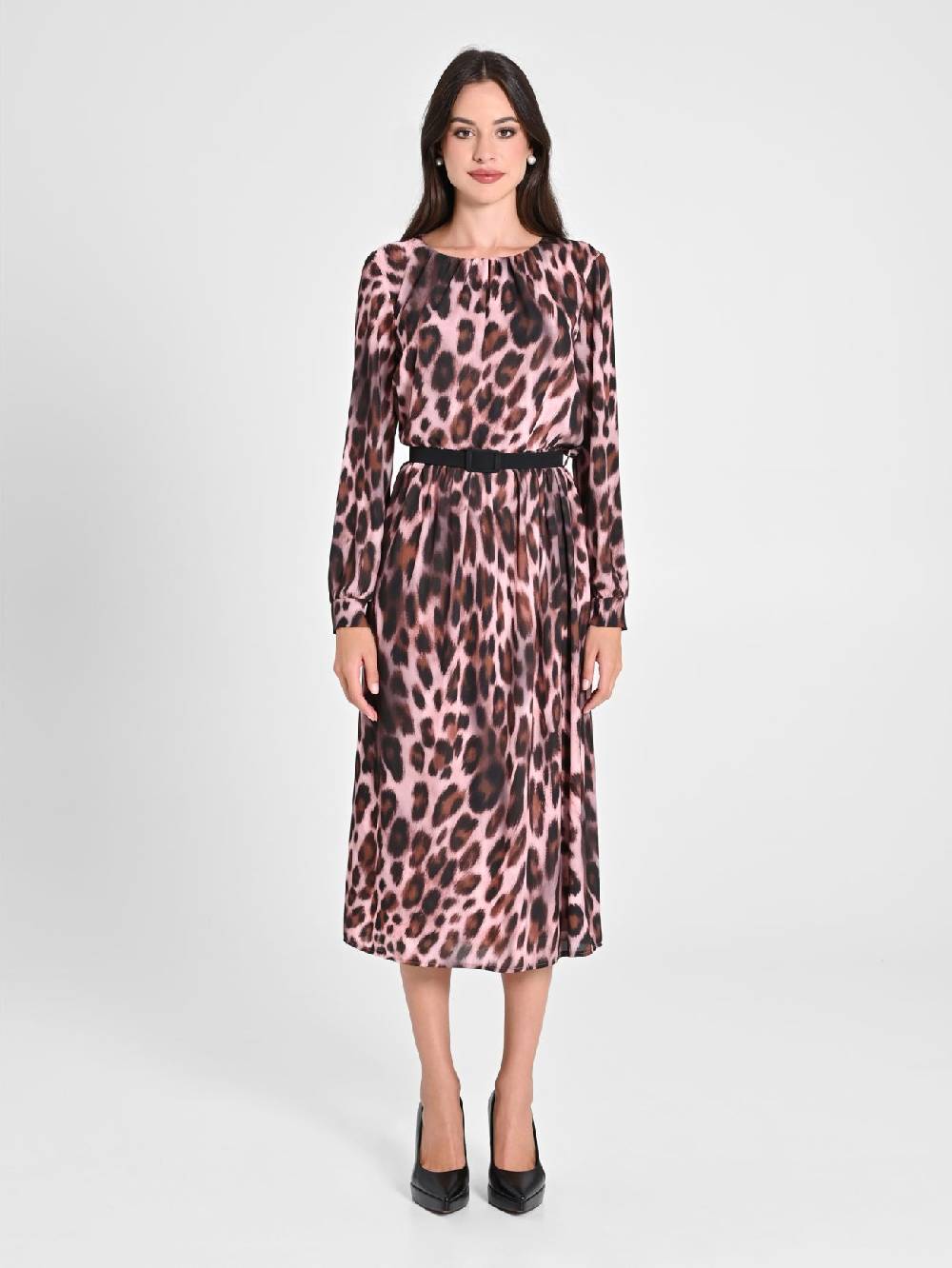 Rinascimento Abito Pink Animalier Moda