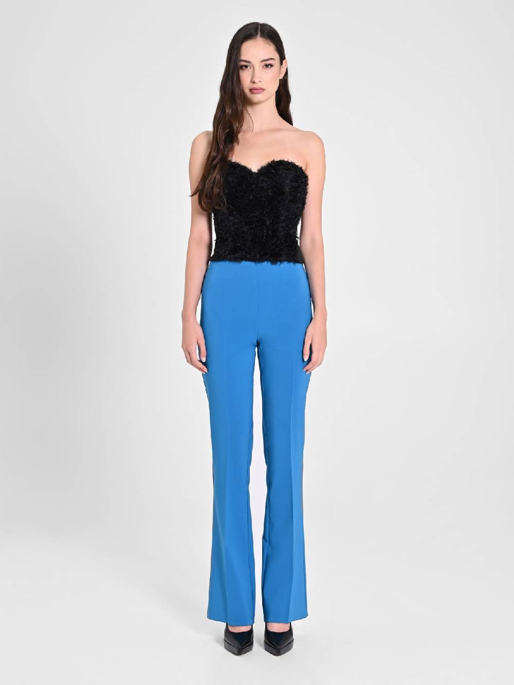 Rinascimento Pantalone Flared Blu Oceano Vendite stagionali