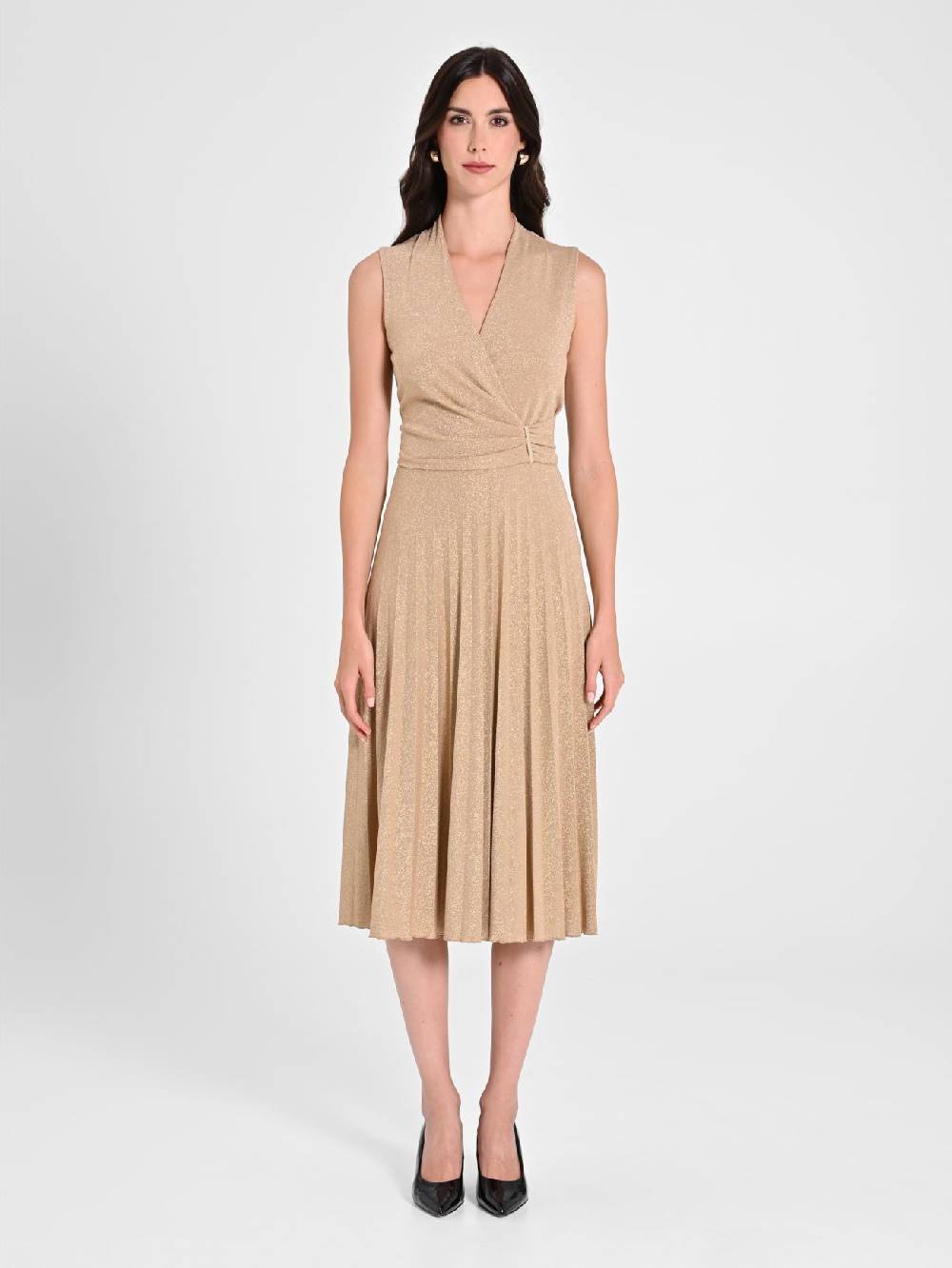 Rinascimento Abito in Lurex Oro Prezzo basso