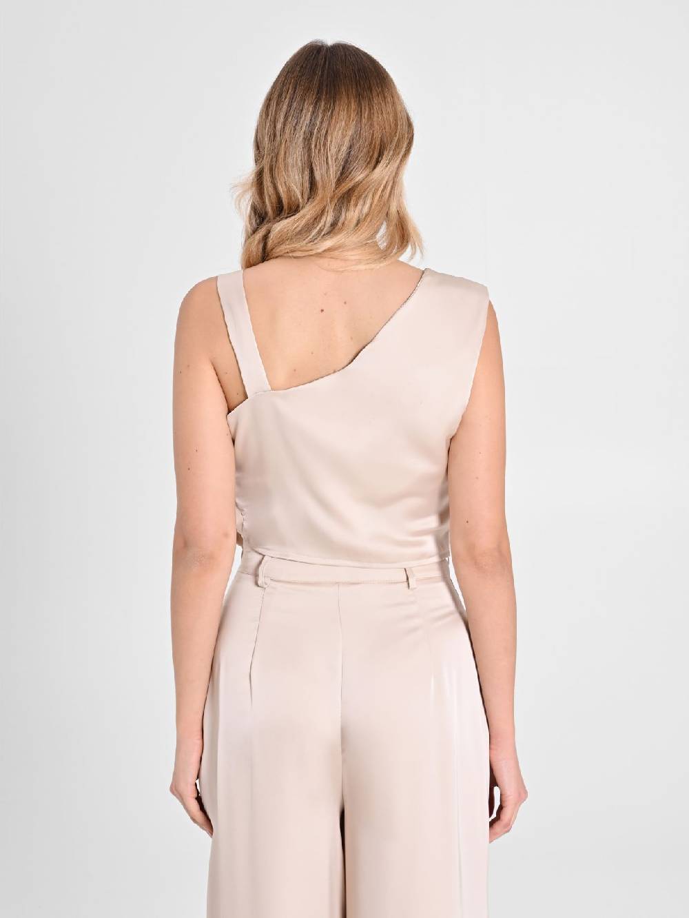 Rinascimento Top in Satin Beige ACQUISTA ORA