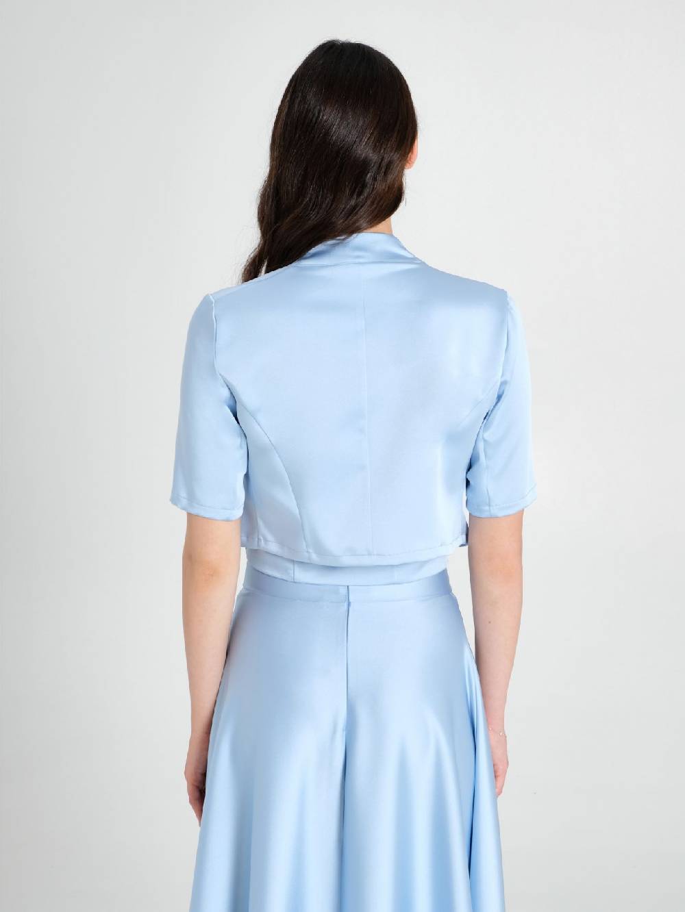 Rinascimento Coprispalle in Raso Strutturato Azzurro 50% di sconto con spedizione gratuita